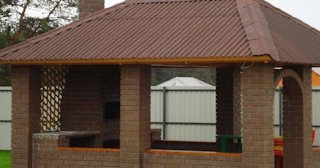 Беседка из кирпича под ключ в Салехарде цена от 3249 рублей - Строй-Слх